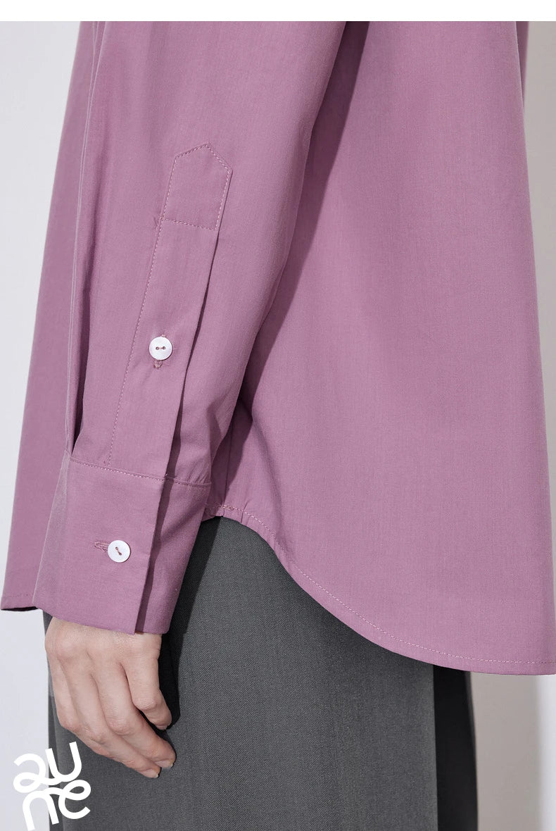 TOYOUTH Women Blouse Shirt 2025 Spring New Lyocell Long Sleeve Striped Cotton Sunscreen OL Shirt Tops