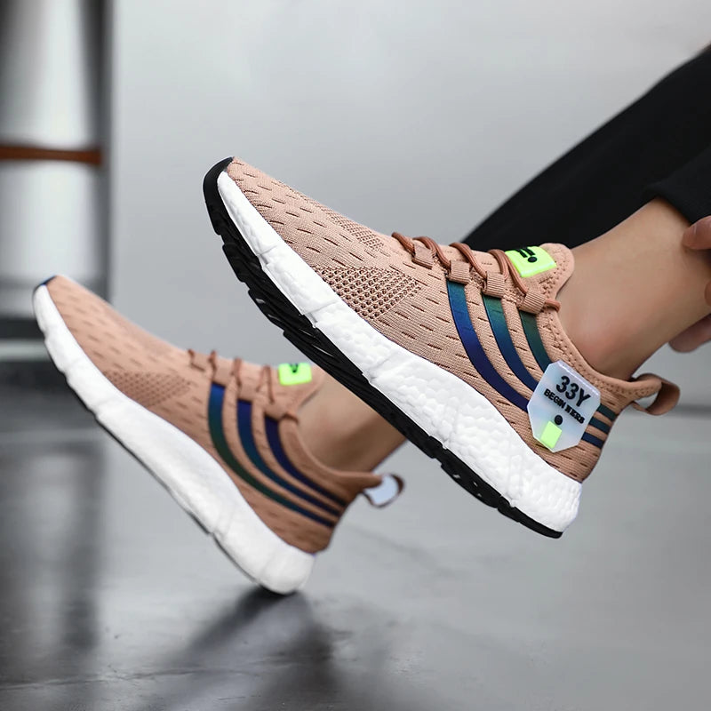 Men’s Summer Mesh Running Sneakers | Breathable, Lightweight, Casual Sport Shoes