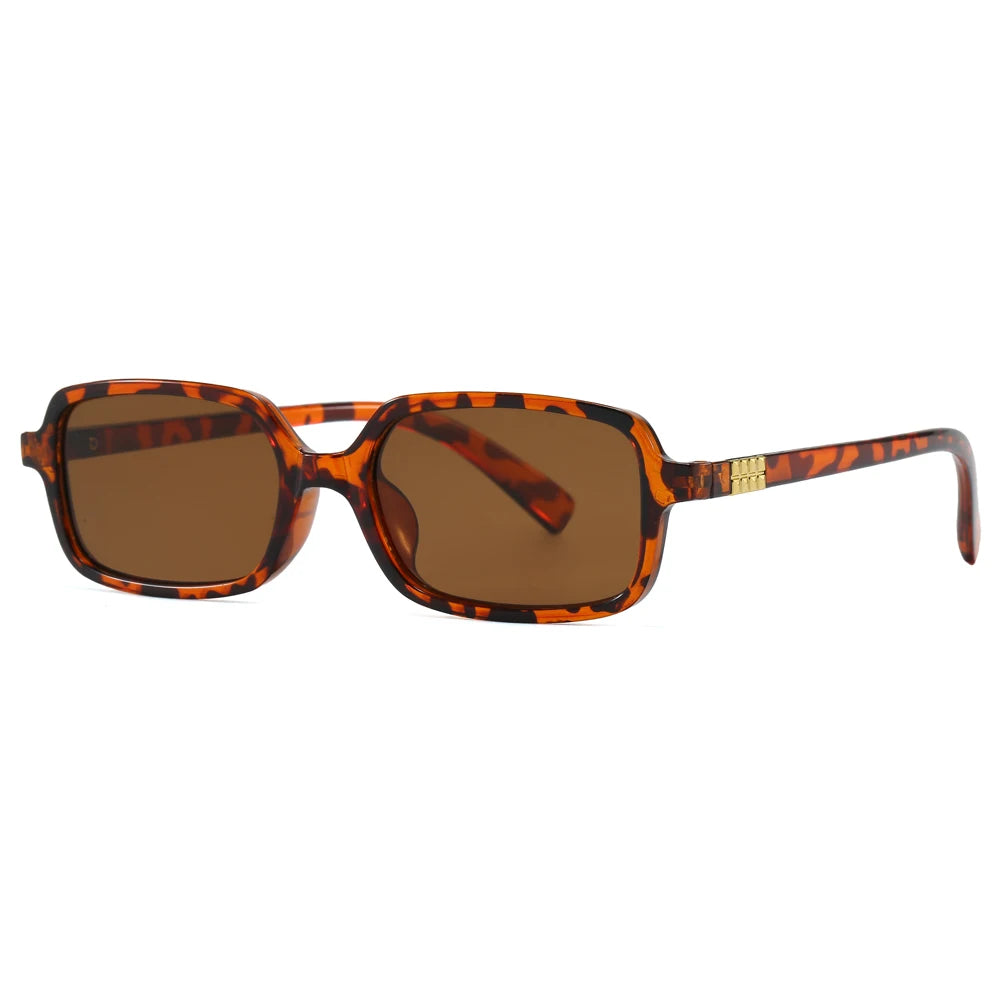 RBB Small Rectangular Sunglasses Set – Minimalist Retro UV400 Eyewear for Women & Unisex