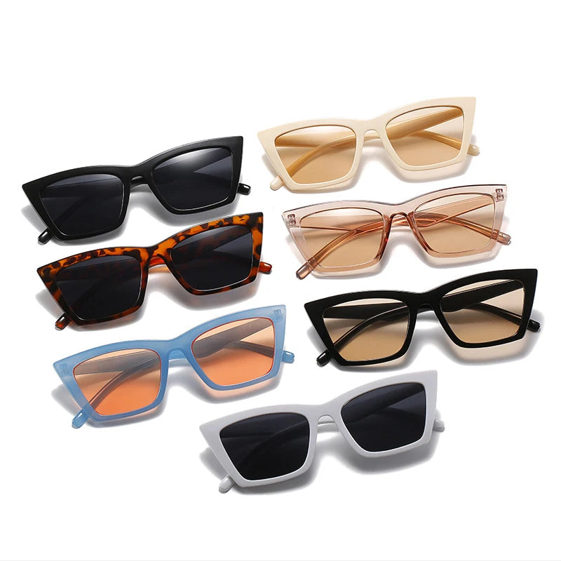 RBB Vintage Cat Eye Sunglasses – Retro Small Square Frame for Women