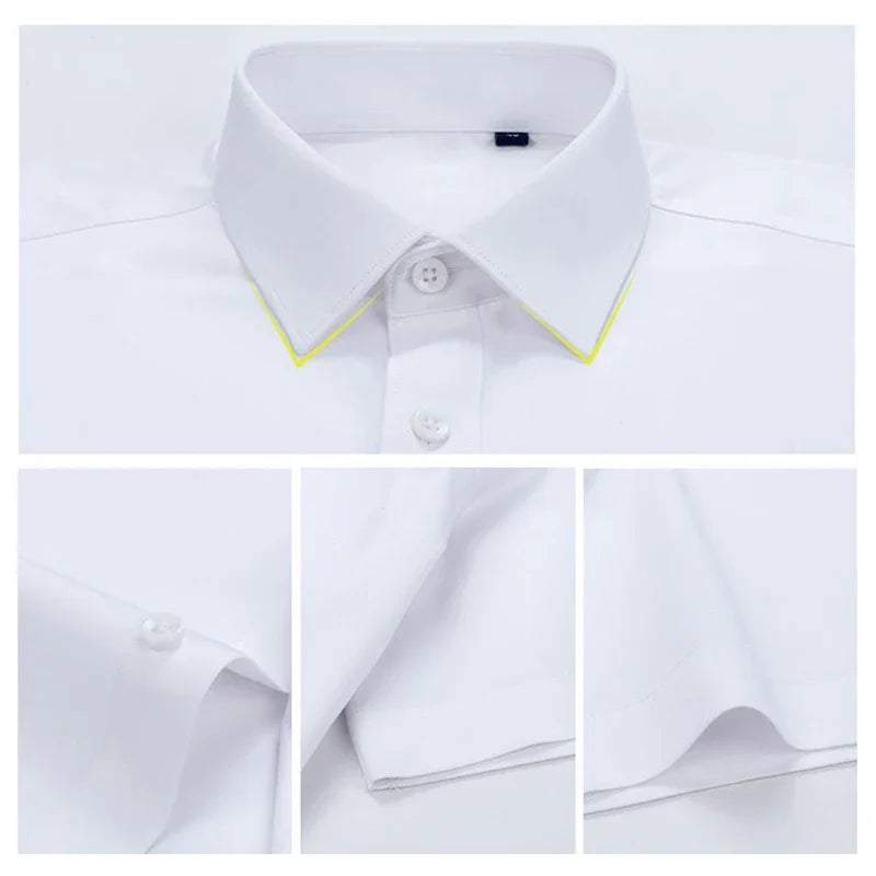 RBB Men’s Premium Ultra-Stretch Long Sleeve Shirt – Silky Formal & Casual Wear