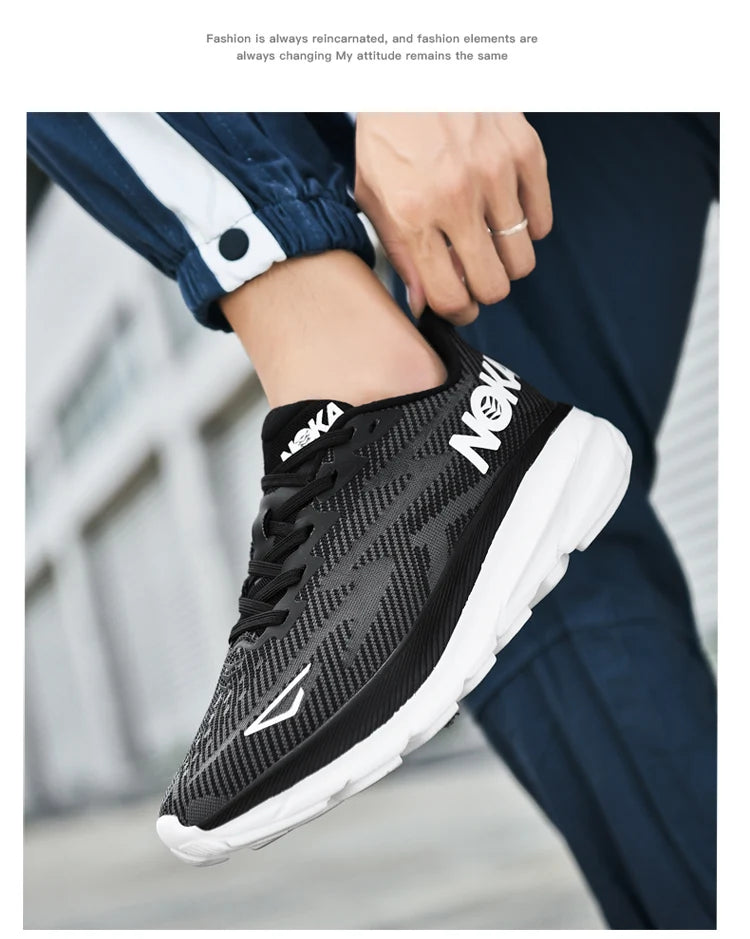 Men’s Trendy Sports Shoes – Fashion Comfort in Blue, Orange & Black