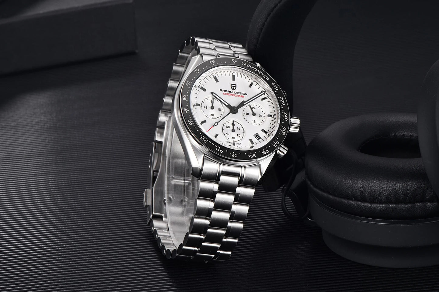 RBB PD-1701 V5 Men’s Chronograph Watch – 2024 Luxury Quartz Sports Timepiece with AR Sapphire Glass & 100M Water Resistance