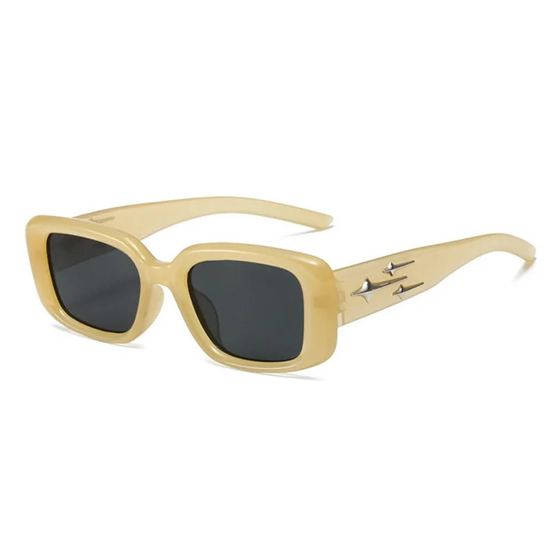 RBB Retro Y2K Small Square Cat Eye Sunglasses – Fashion Colorful Mirror Goggles for Women & Men | Sports & Punk Style