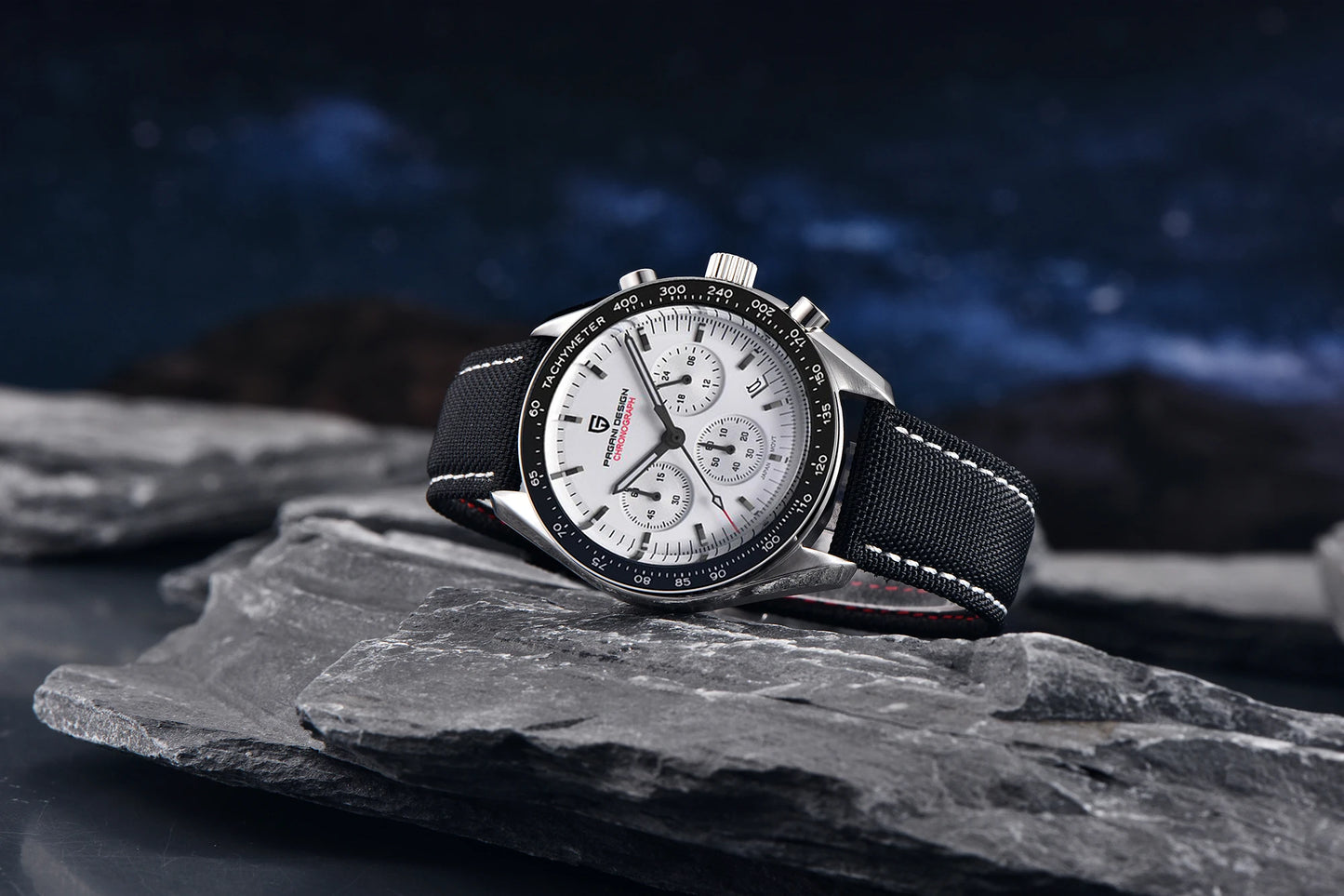 RBB PD-1701 V5 Men’s Chronograph Watch – 2024 Luxury Quartz Sports Timepiece with AR Sapphire Glass & 100M Water Resistance