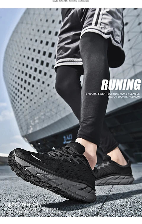 Men’s Road Running & Walking Shoes – Max Cushioned, Breathable & Non-Slip