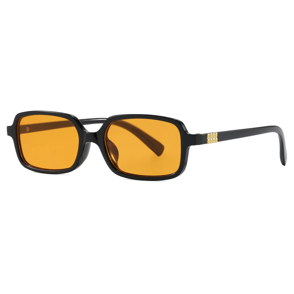 RBB Small Rectangular Sunglasses Set – Minimalist Retro UV400 Eyewear for Women & Unisex