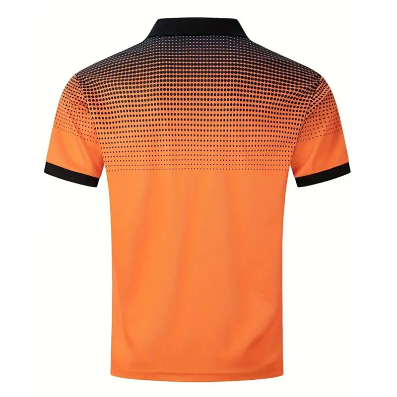 RBB Men’s Summer Slim Fit Sport Polo Shirt – Short Sleeve, 100% Polyester with Fake Pocket Decoration | Casual Golf & Sport