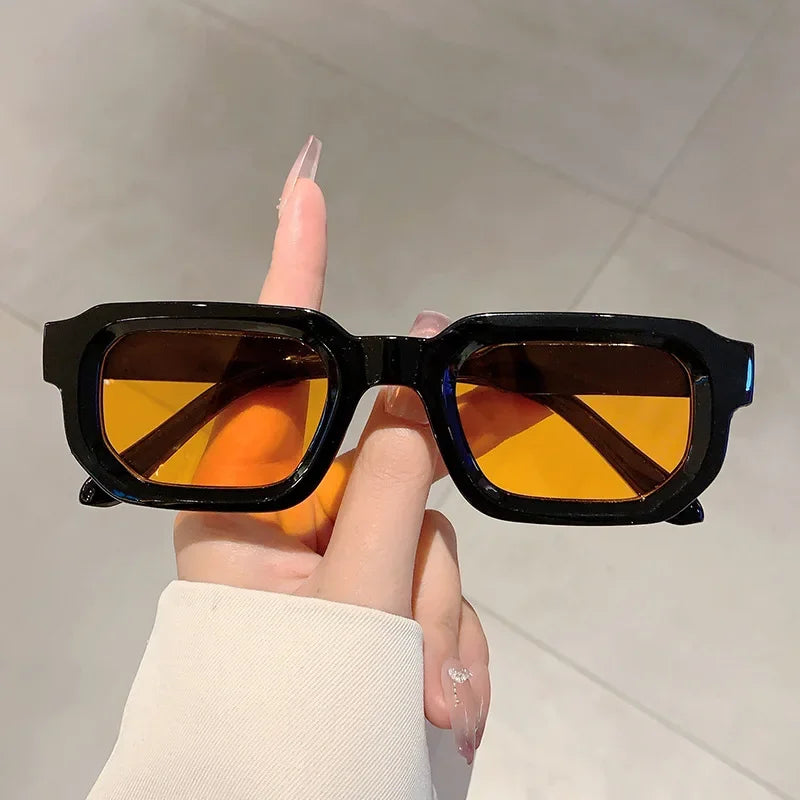 RBB Vintage Rectangle Sunglasses – Unisex Retro Luxury UV400 Fashion Eyewear
