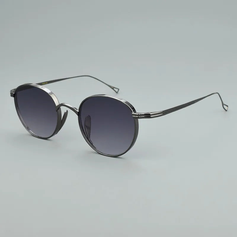 RBB 2025 Luxury Oval Sunglasses – Vintage Titanium UV400 Eyewear for Men & Women