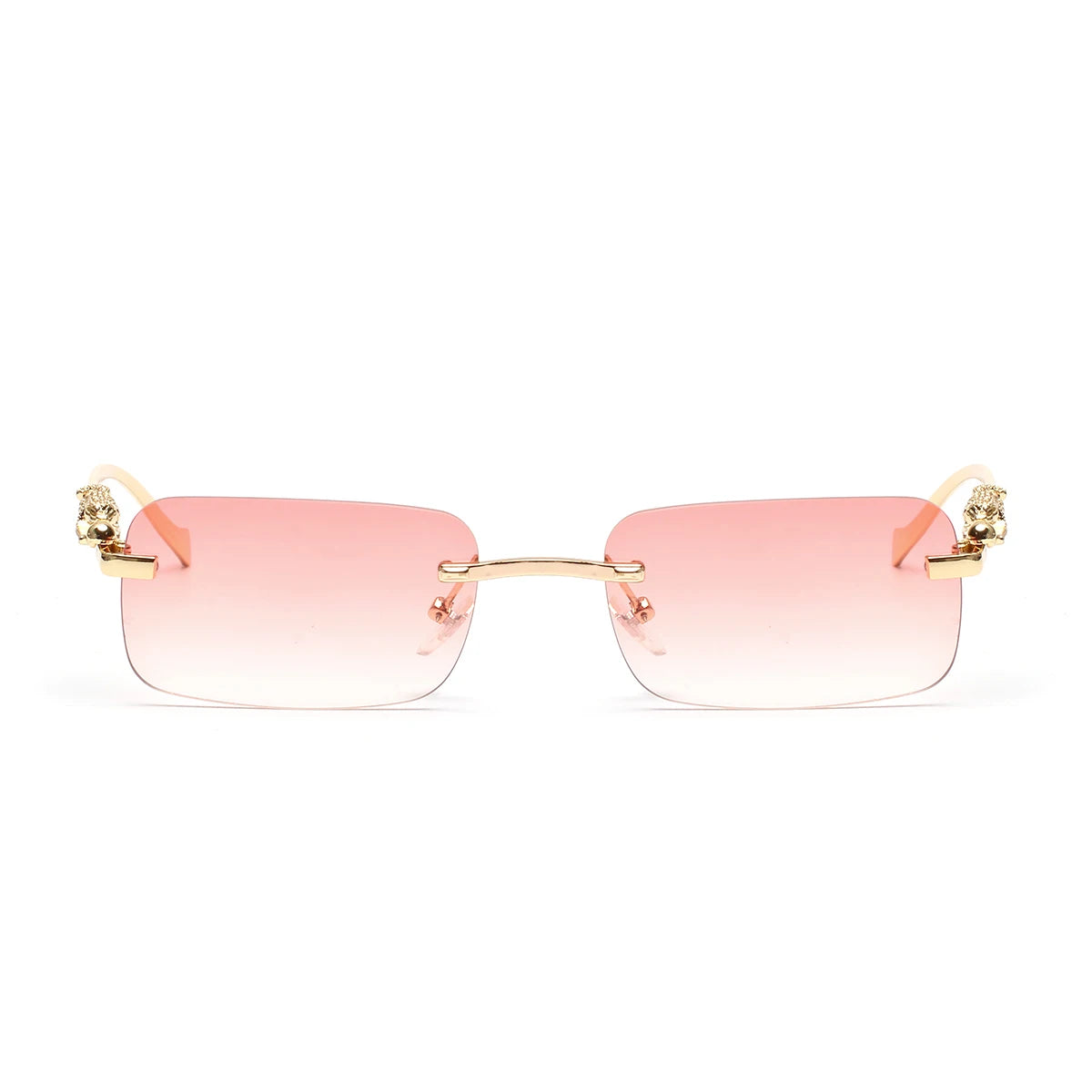 RBB Rimless Square Metal Sunglasses – Unisex UV400 Outdoor Designer Shades