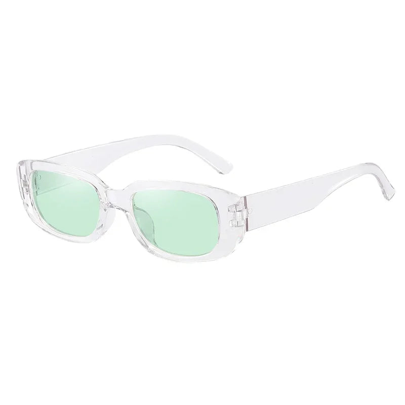 RBB Vintage Oval Sunglasses – UV400 Small Rectangle Ellipse Eyewear for Women