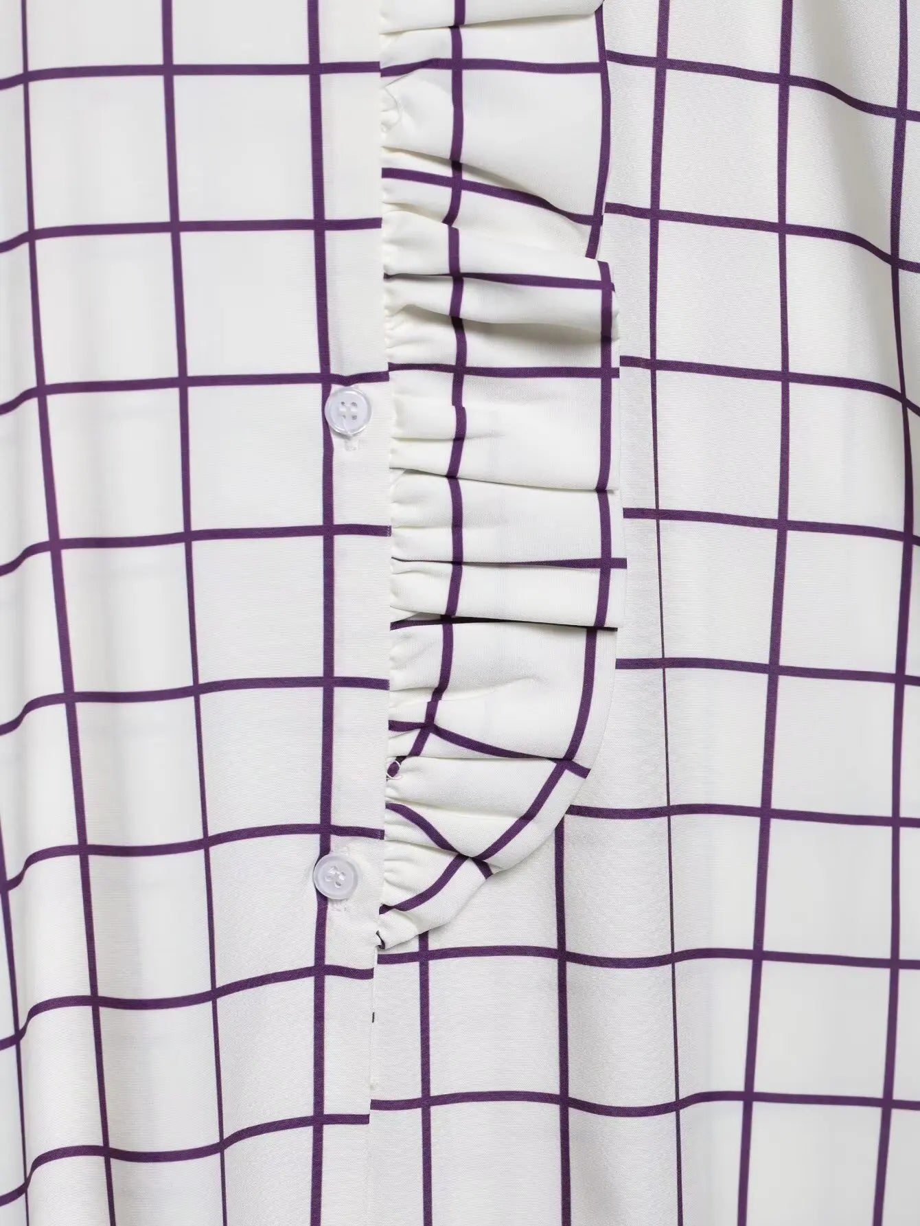 Ruffles Women Sweet Shirts 2025 Fashion Ladies Casual Purple Striped Blouses for Party Female Chic Tops Girls Cute Clothes