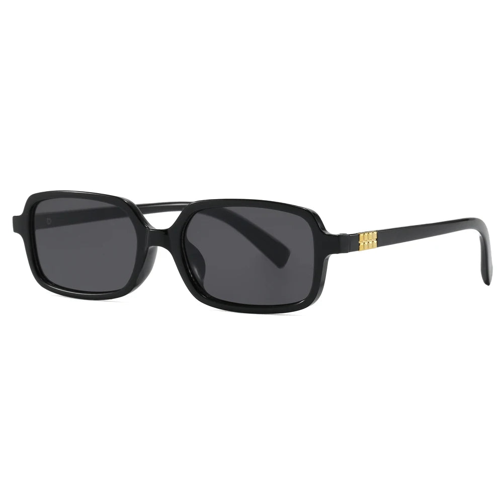 RBB Small Rectangular Sunglasses Set – Minimalist Retro UV400 Eyewear for Women & Unisex