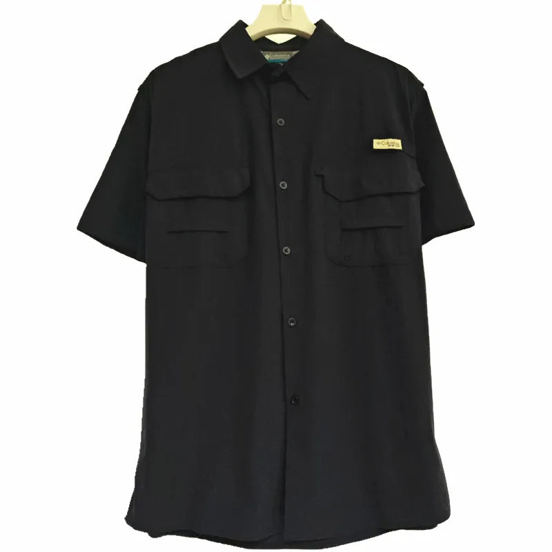 RBB Men’s Quick-Dry Outdoor Shirt – Breathable Short Sleeve, Sunscreen Protection