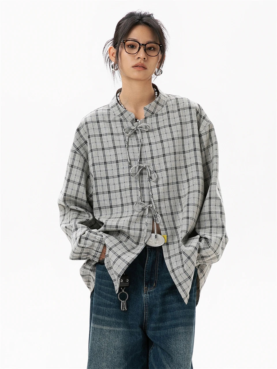 Elegant Women's Blouses 2024 Autumn 100 Cotton Yellow Plaid Shirts for Women Ladies Clothes in Offers Women's Long Sleeve Top