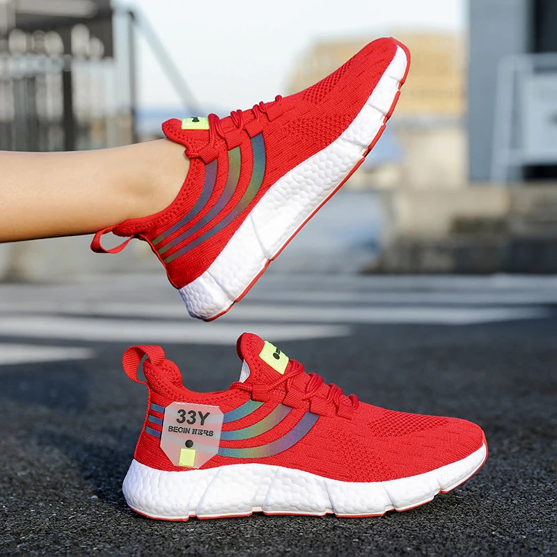 Men’s Summer Mesh Running Sneakers | Breathable, Lightweight, Casual Sport Shoes