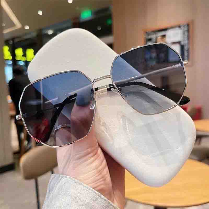 RBB Large Square Sunglasses for Women – Fashion UV400 Designer Metal Eyewear