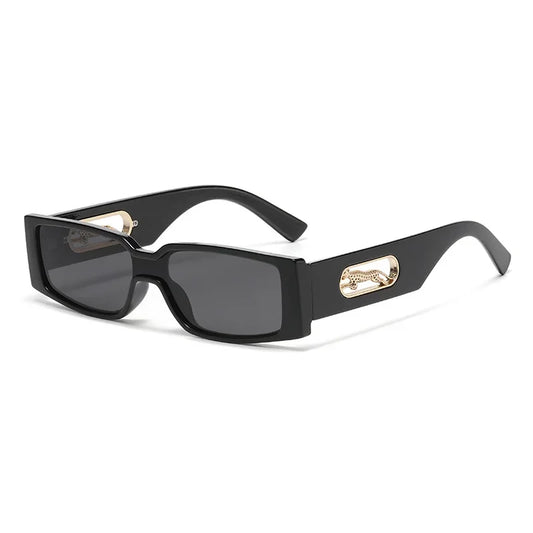 RBB Women’s Square Metal Fashion Sunglasses – Small Frame UV400 Streetwear Eyewear