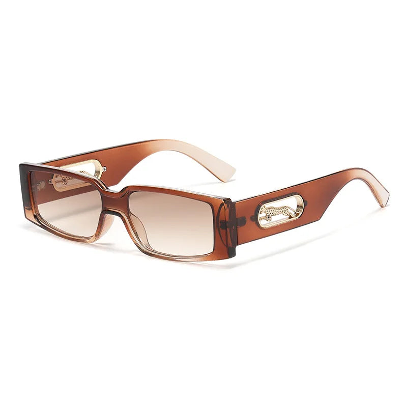 RBB Women’s Square Metal Fashion Sunglasses – Small Frame UV400 Streetwear Eyewear