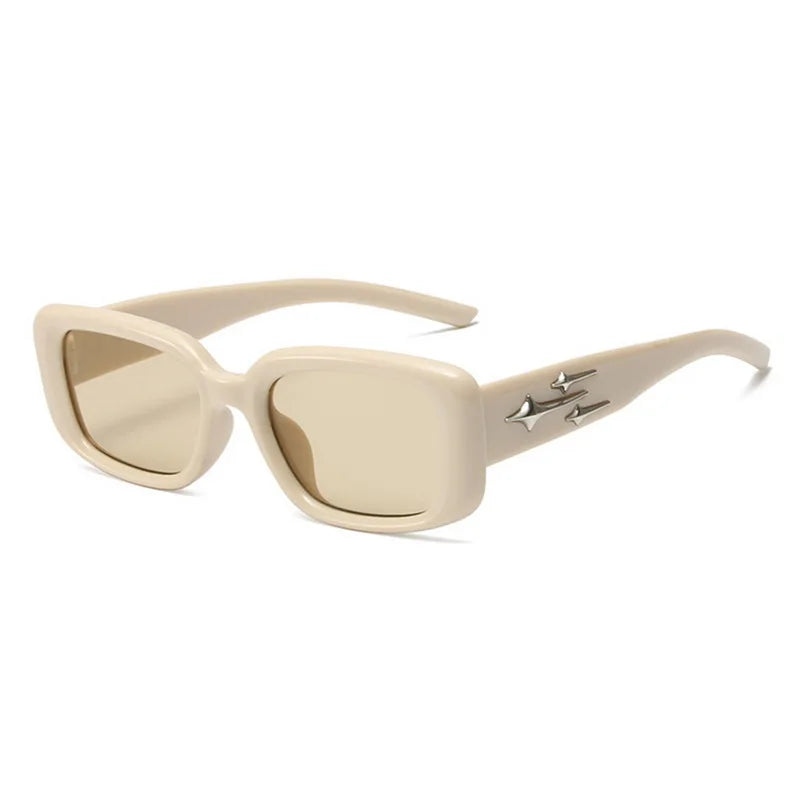 RBB Retro Y2K Small Square Cat Eye Sunglasses – Fashion Colorful Mirror Goggles for Women & Men | Sports & Punk Style