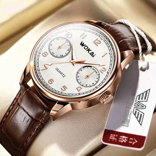 RBB Men’s Double Circle Quartz Watch – Fashion Casual, Digital Minimalist, Business & Sports Style