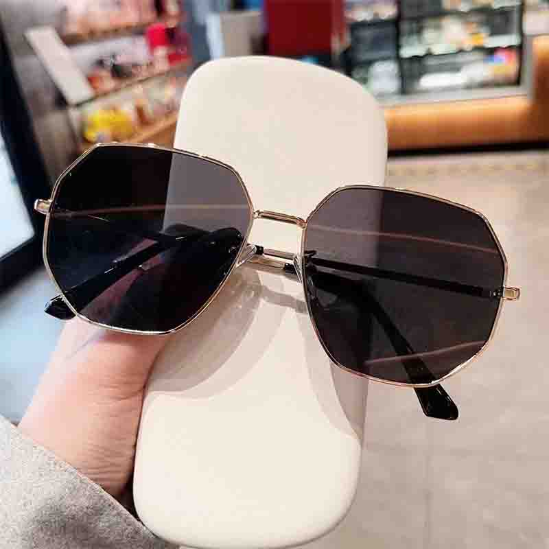 RBB Large Square Sunglasses for Women – Fashion UV400 Designer Metal Eyewear