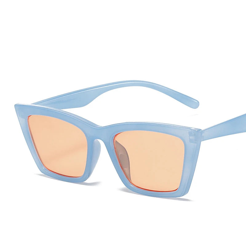 RBB Vintage Cat Eye Sunglasses – Retro Small Square Frame for Women