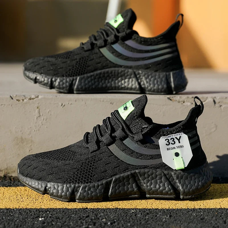 Men’s Summer Mesh Running Sneakers | Breathable, Lightweight, Casual Sport Shoes