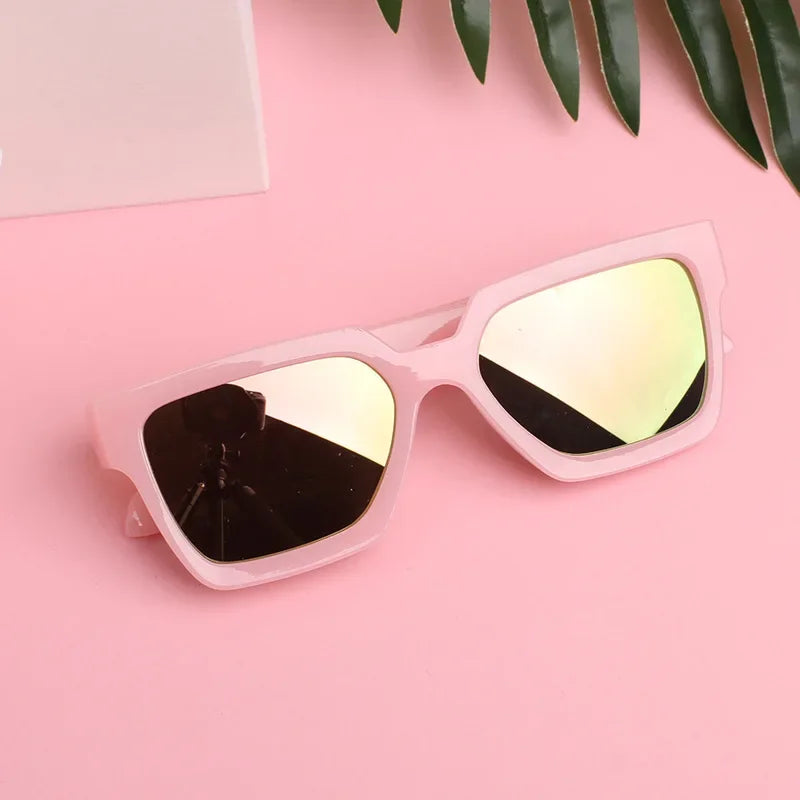 RBB Kids Polarized Square Sunglasses – UV400 Small Rectangle Shades for Boys & Girls