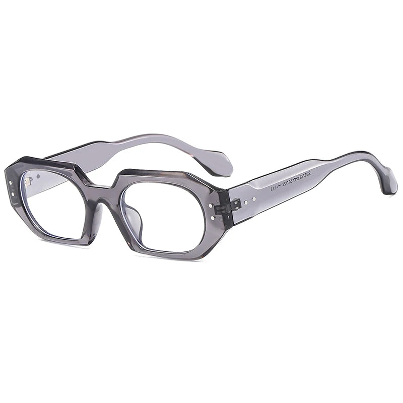 RBB Irregular Polygon Sunglasses – Retro Contrast Color Shades | Wide Leg Anti-Blue Light Outdoor Eyewear