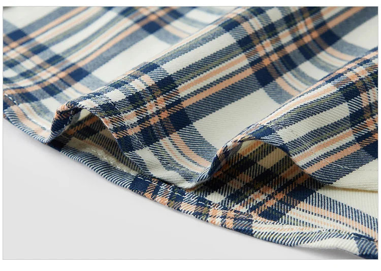 Semir Long Sleeve Shirt Women Mid-long Style Oversize Spring 2025 New Spring Checkered Top Vintage