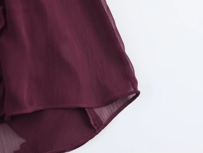 MUJER 2025 Ruffle Blouses for Women Semi Sheer Shirts and Blouses Woman Summer Casual Blouses Woman Fashion Tops Womens Blouses